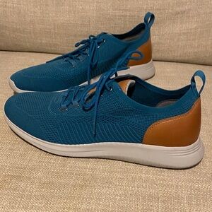 Johnston & Murphy Teal and Tan Sneakers
